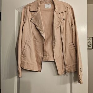 Old Navy Light Pink Leather Jacket